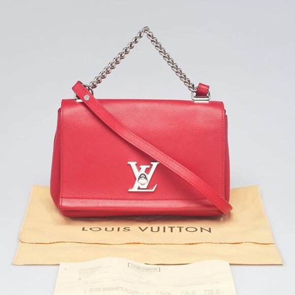 Louis Vuitton Rubis Pebbled Leather Lockme II BB - Picture 9 of 9